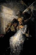 Francisco de goya y Lucientes Les Vieilles or Time and the Old Women oil painting